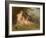 Putti and a Young Satyr in a Forest Glen, 1861 (Oil on Canvas)-Arnold Bocklin-Framed Giclee Print