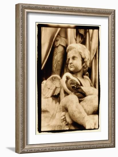 Putti and Pigeon, Opera House, Paris-Theo Westenberger-Framed Art Print