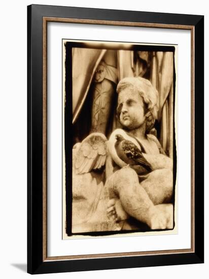 Putti and Pigeon, Opera House, Paris-Theo Westenberger-Framed Art Print