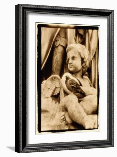 Putti and Pigeon, Opera House, Paris-Theo Westenberger-Framed Art Print