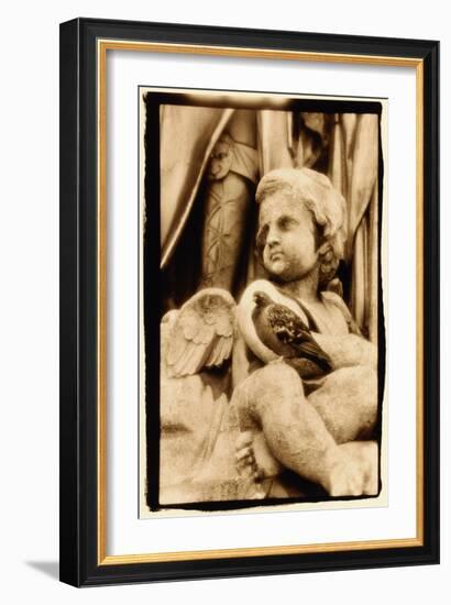 Putti and Pigeon, Opera House, Paris-Theo Westenberger-Framed Art Print