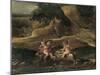 Putti Fighting on Goats-Nicolas Poussin-Mounted Giclee Print