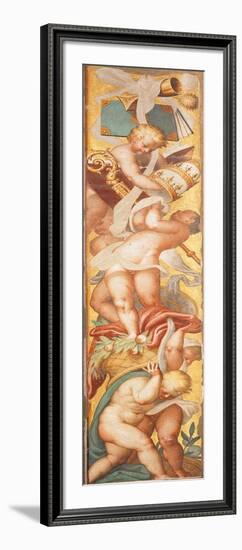 Putti Holding Priestly Emblems-Bernardino Campi-Framed Giclee Print