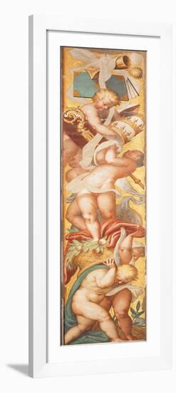 Putti Holding Priestly Emblems-Bernardino Campi-Framed Giclee Print