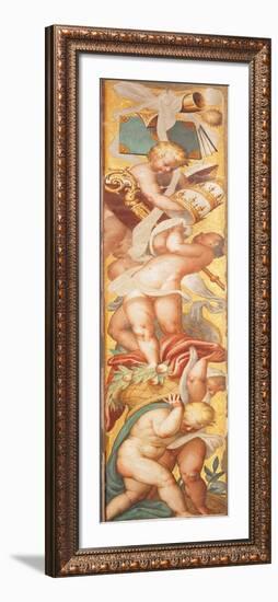 Putti Holding Priestly Emblems-Bernardino Campi-Framed Giclee Print