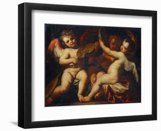 Putti Musicmaking-Domenico Piola, the Elder (Circle of)-Framed Giclee Print