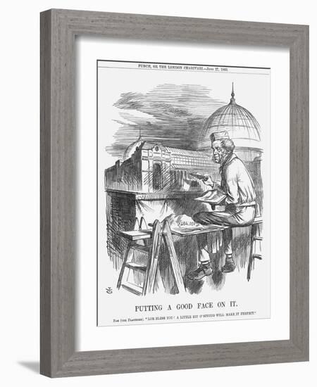 Putting a Good Face on It, 1863-John Tenniel-Framed Giclee Print