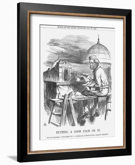 Putting a Good Face on It, 1863-John Tenniel-Framed Giclee Print