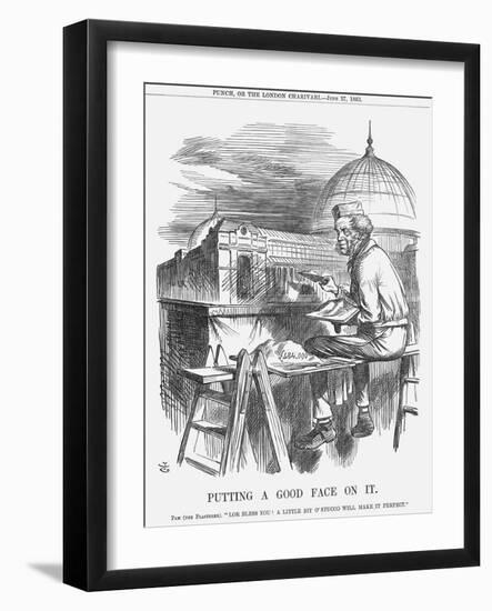 Putting a Good Face on It, 1863-John Tenniel-Framed Giclee Print