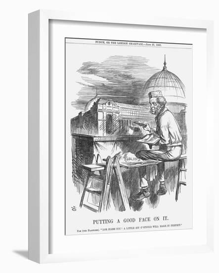 Putting a Good Face on It, 1863-John Tenniel-Framed Giclee Print