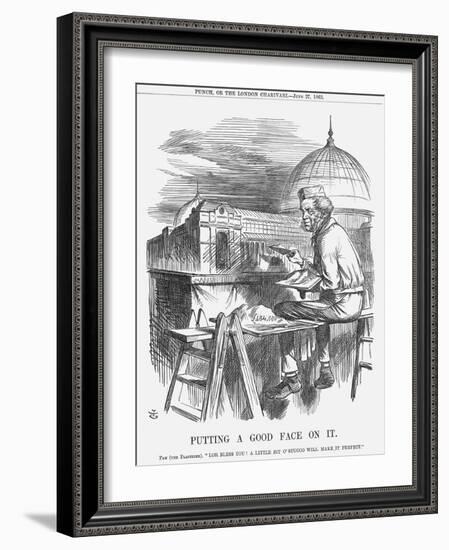 Putting a Good Face on It, 1863-John Tenniel-Framed Giclee Print