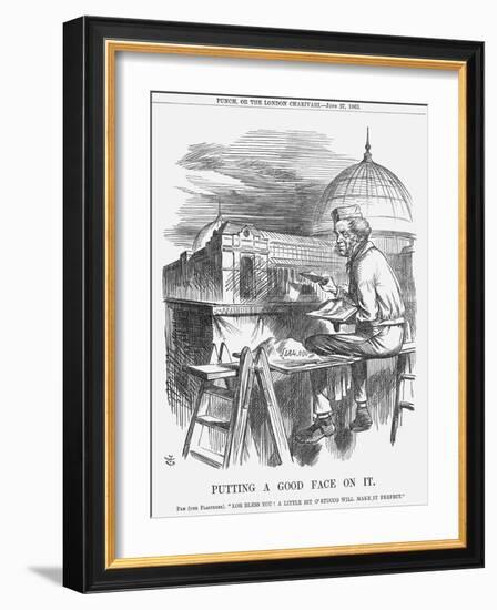 Putting a Good Face on It, 1863-John Tenniel-Framed Giclee Print