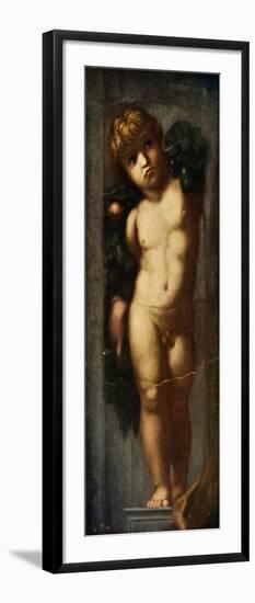 'Putto with Garland', c1510, (c1912)-Raphael-Framed Giclee Print