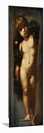 'Putto with Garland', c1510, (c1912)-Raphael-Mounted Giclee Print