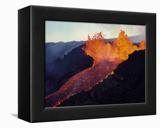 Puu Oo Crater Erupting-Jim Sugar-Framed Premier Image Canvas