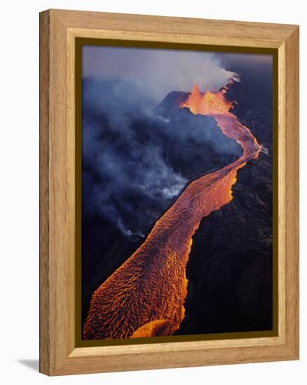 Puu Oo Crater Erupting-Jim Sugar-Framed Premier Image Canvas