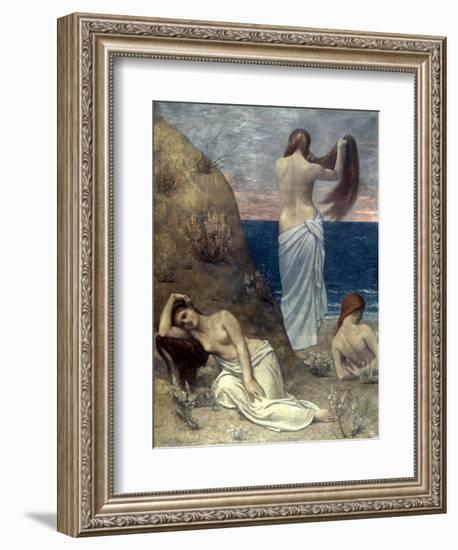 Puvis De Chavannes: Girls-Pierre Puvis de Chavannes-Framed Giclee Print