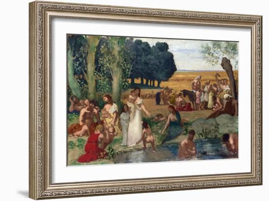 Puvis De Chavannes, Pierre Cecil (1824-1898) Summer Oil on Canvas before 1873 National Gallery, Lon-Pierre Puvis de Chavannes-Framed Giclee Print