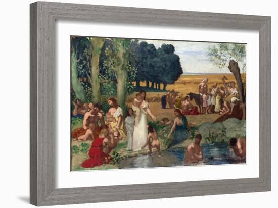 Puvis De Chavannes, Pierre Cecil (1824-1898) Summer Oil on Canvas before 1873 National Gallery, Lon-Pierre Puvis de Chavannes-Framed Giclee Print