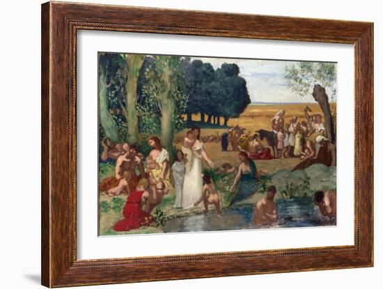 Puvis De Chavannes, Pierre Cecil (1824-1898) Summer Oil on Canvas before 1873 National Gallery, Lon-Pierre Puvis de Chavannes-Framed Giclee Print