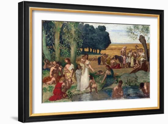 Puvis De Chavannes, Pierre Cecil (1824-1898) Summer Oil on Canvas before 1873 National Gallery, Lon-Pierre Puvis de Chavannes-Framed Giclee Print