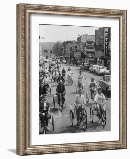 Puyallup Daffodil Three Wheeler Club-Ralph Crane-Framed Photographic Print