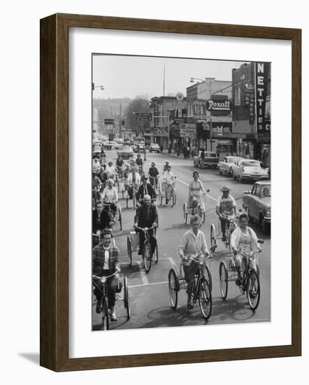 Puyallup Daffodil Three Wheeler Club-Ralph Crane-Framed Photographic Print