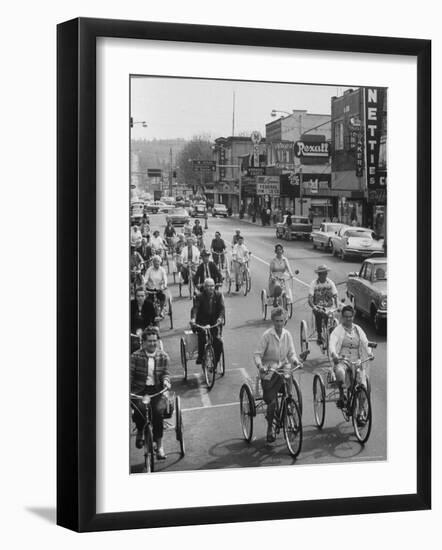 Puyallup Daffodil Three Wheeler Club-Ralph Crane-Framed Photographic Print