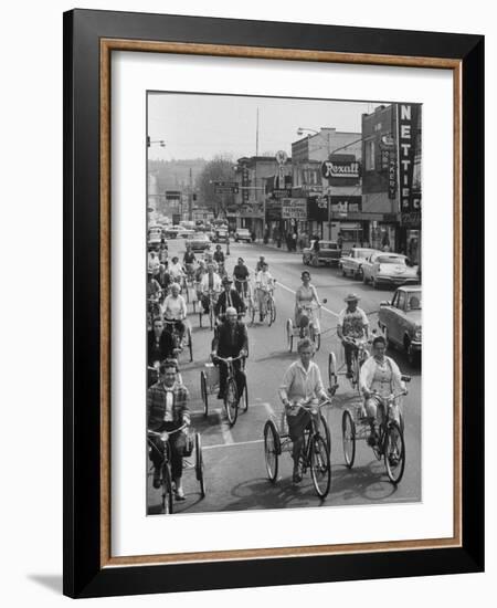 Puyallup Daffodil Three Wheeler Club-Ralph Crane-Framed Photographic Print