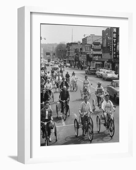 Puyallup Daffodil Three Wheeler Club-Ralph Crane-Framed Photographic Print