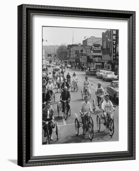 Puyallup Daffodil Three Wheeler Club-Ralph Crane-Framed Photographic Print