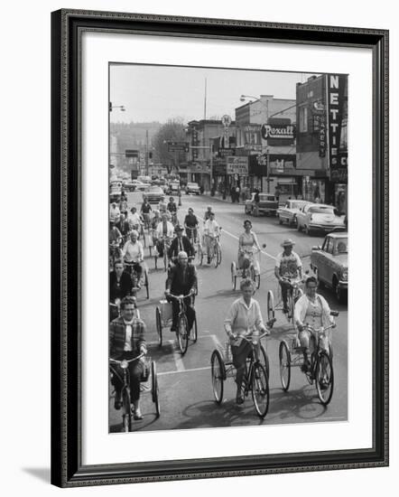 Puyallup Daffodil Three Wheeler Club-Ralph Crane-Framed Photographic Print