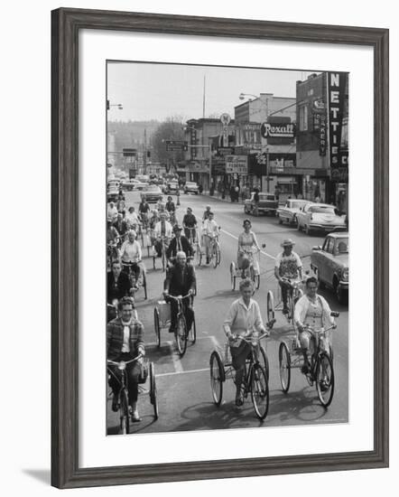 Puyallup Daffodil Three Wheeler Club-Ralph Crane-Framed Photographic Print