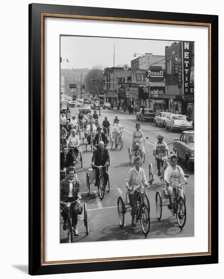 Puyallup Daffodil Three Wheeler Club-Ralph Crane-Framed Photographic Print