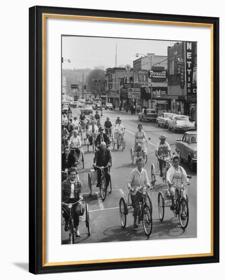 Puyallup Daffodil Three Wheeler Club-Ralph Crane-Framed Photographic Print