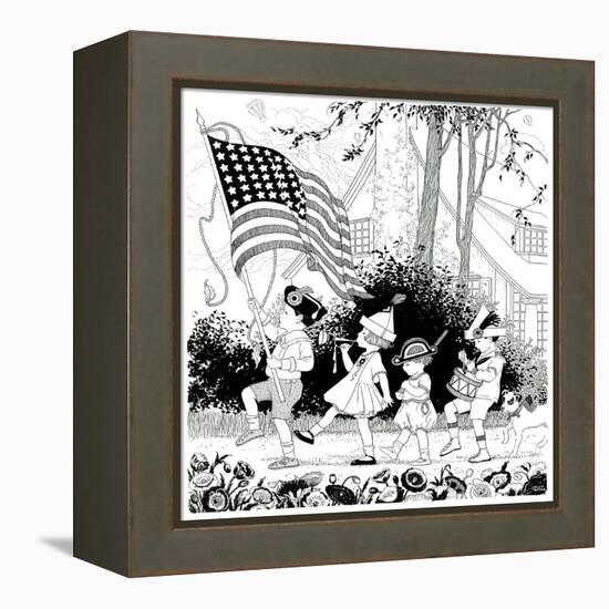 Puzzle--Find Columbia - Child Life-Helen Hudson-Framed Premier Image Canvas