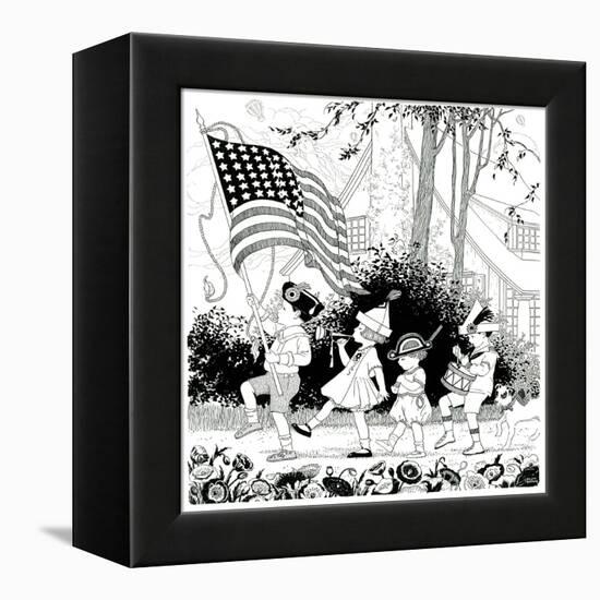 Puzzle--Find Columbia - Child Life-Helen Hudson-Framed Premier Image Canvas