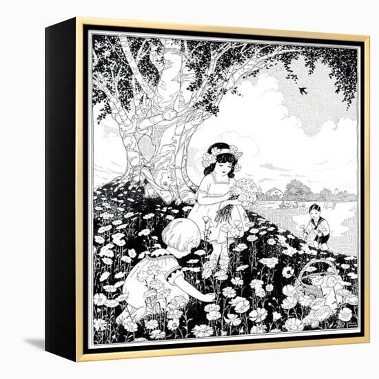 Puzzle--Find the Farmer - Child Life-Helen Hudson-Framed Premier Image Canvas