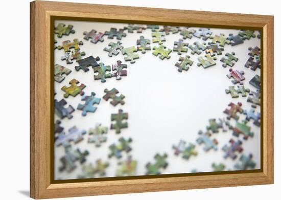 Puzzle Heart II-Karyn Millet-Framed Premier Image Canvas