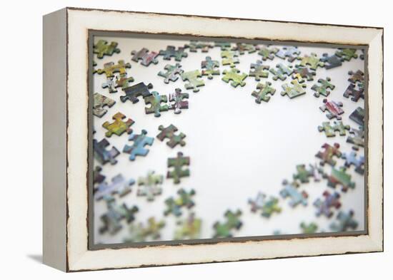 Puzzle Heart II-Karyn Millet-Framed Premier Image Canvas