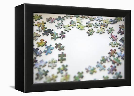 Puzzle Heart II-Karyn Millet-Framed Premier Image Canvas