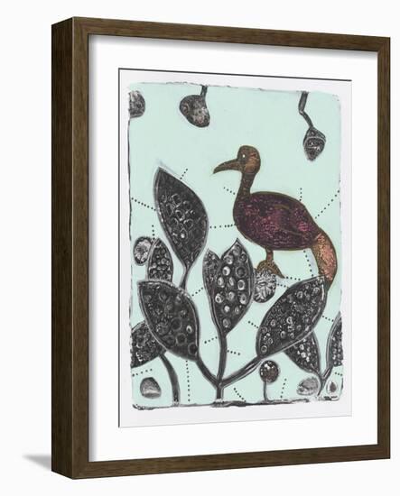 Puzzled Red Bird 17-Maria Pietri Lalor-Framed Giclee Print