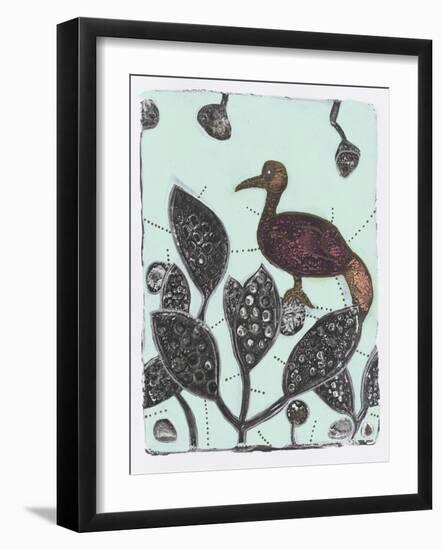 Puzzled Red Bird 17-Maria Pietri Lalor-Framed Giclee Print