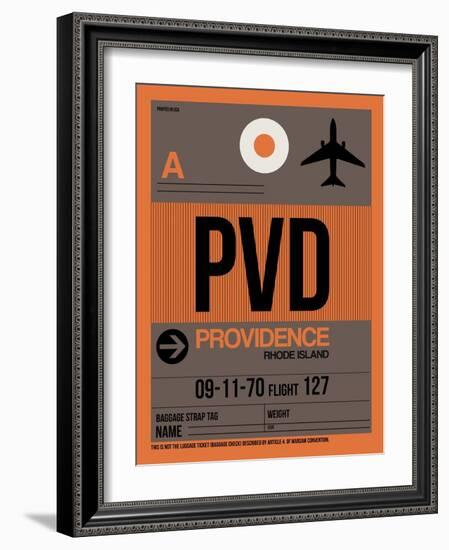 PVD Providence Luggage Tag I-NaxArt-Framed Art Print