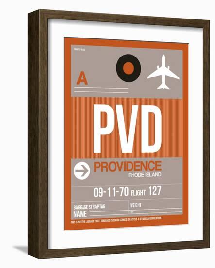 PVD Providence Luggage Tag II-NaxArt-Framed Art Print