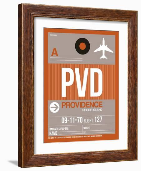 PVD Providence Luggage Tag II-NaxArt-Framed Art Print