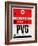 PVG Shanghai Luggage Tag I-NaxArt-Framed Art Print