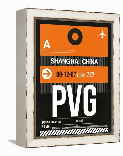 PVG Shanghai Luggage Tag II-NaxArt-Framed Stretched Canvas