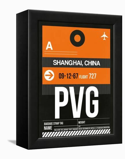 PVG Shanghai Luggage Tag II-NaxArt-Framed Stretched Canvas