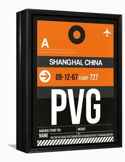 PVG Shanghai Luggage Tag II-NaxArt-Framed Stretched Canvas